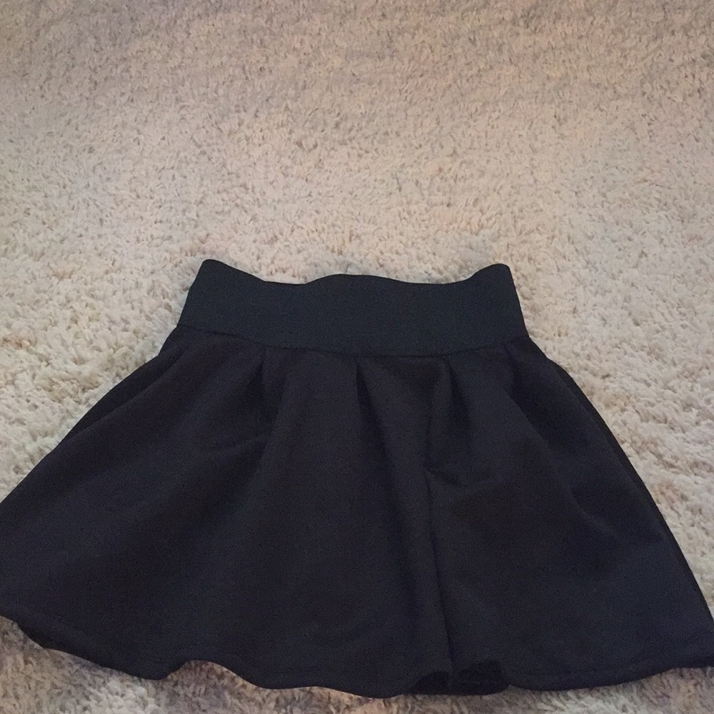 Black high waisted skirt